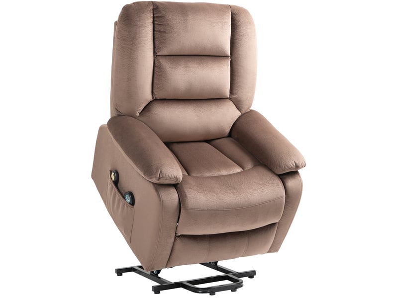  Fauteuil relax électrique marron avec aide au lever, massage et chaleur 90x93x110 cm  - Conforama A