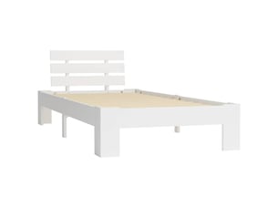 Lit simple 90x200 cm    coloris blanc