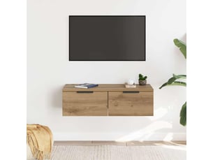 Armoire     <strong></strong> <strong></strong> coloris bois clair largeur 68 cm