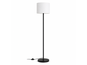 Lampadaire abat-jour carré blanc – éclairage 3 couleurs