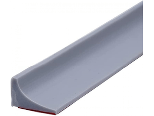 Cloison de douche en silicone 100 cm, autocollante, barrière de retenue de douche, pliable, grise