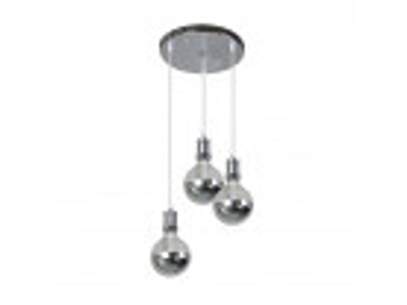  Fabrilamp gala, lampe, moderne, 3 x e27, chromé, 36-118 x 36 x 36 cm 167283020 - Conforama B