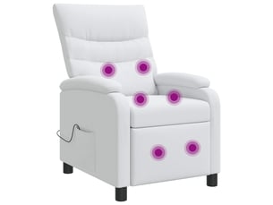Fauteuil convertible VIDAXL  Tissu blanc