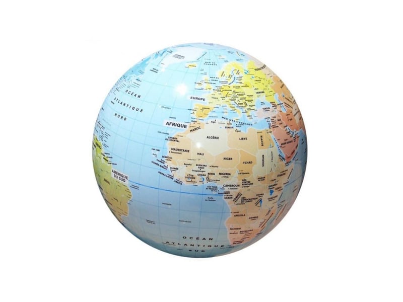  Mon globe gonflable - pays et villes du monde - 40 cm caly TMPAVIL1 - Conforama B