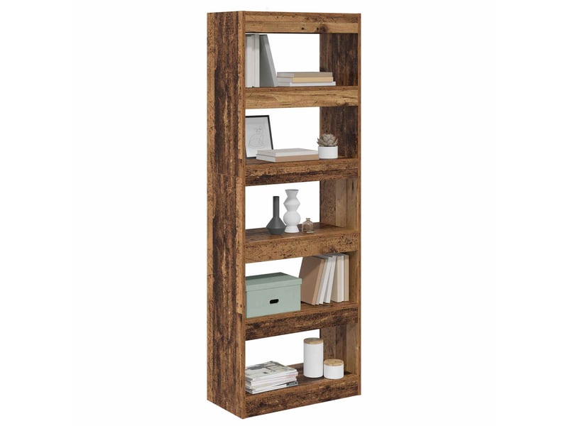  Bibliothèque 5 niveaux, armoire à livres 60 x 30 x 166 cm bois d'ingénierie shl3991  - Conforama C