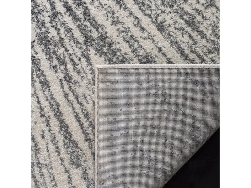 Tapis polypropylène noirivoire 66 x 274 cm  - Conforama D