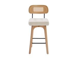 tabouret de bar  <strong>MODFU</strong>  - beige hauteur d'assise 67.5 cm vendu Par paire