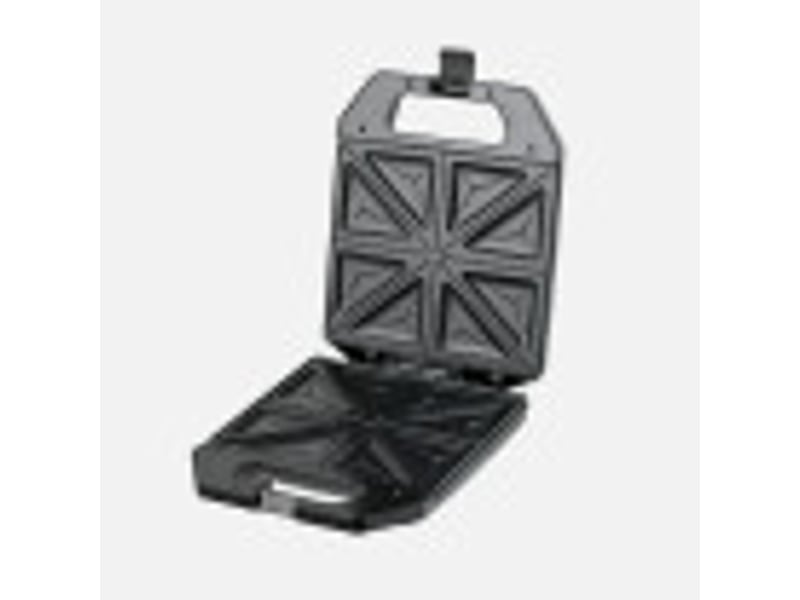  Appareil à croque-monsieur fabrilamp edessa 1400 w noir et acier 4 sandwiches plaques antiadhésives 25 x 22 cm 274710149 - Conforama D
