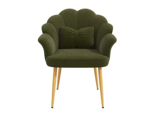 Fauteuil fixe MAISONORA  Tissu bouclette vert