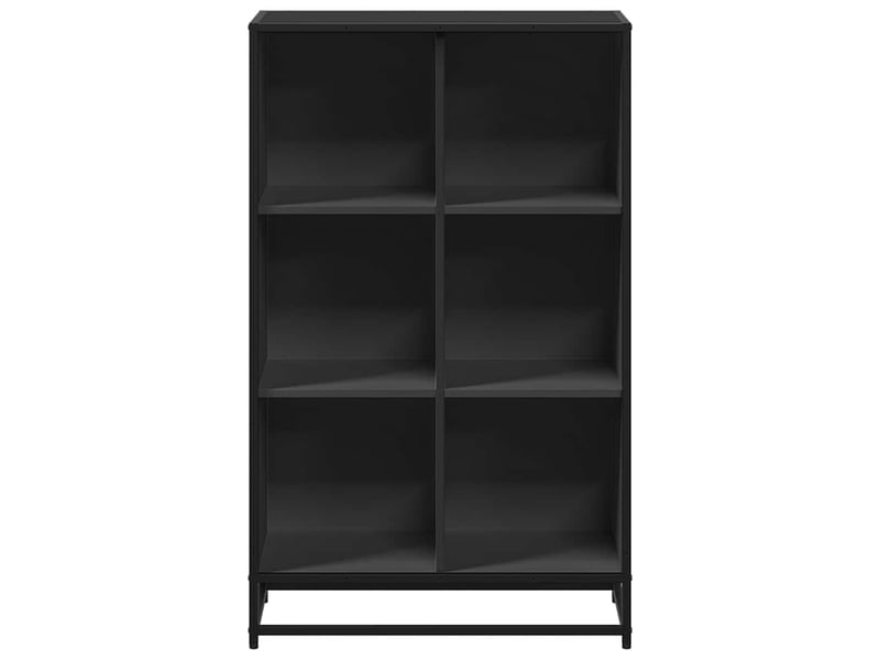  Bibliothèque, meuble de rangement salon noir 65,5x33x107,5 cm bois d'ingénierie  - Conforama D