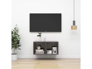 Meuble tv coloris gris 37 cm <strong></strong>  <strong></strong>