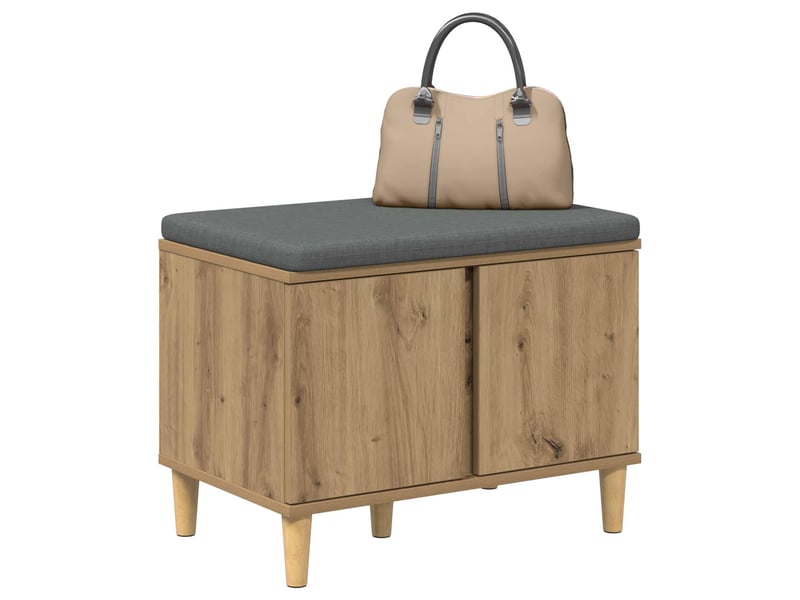  Banc d'entrée, banc interieur chêne artisanal 60x38x46 cm shl20261  - Conforama C