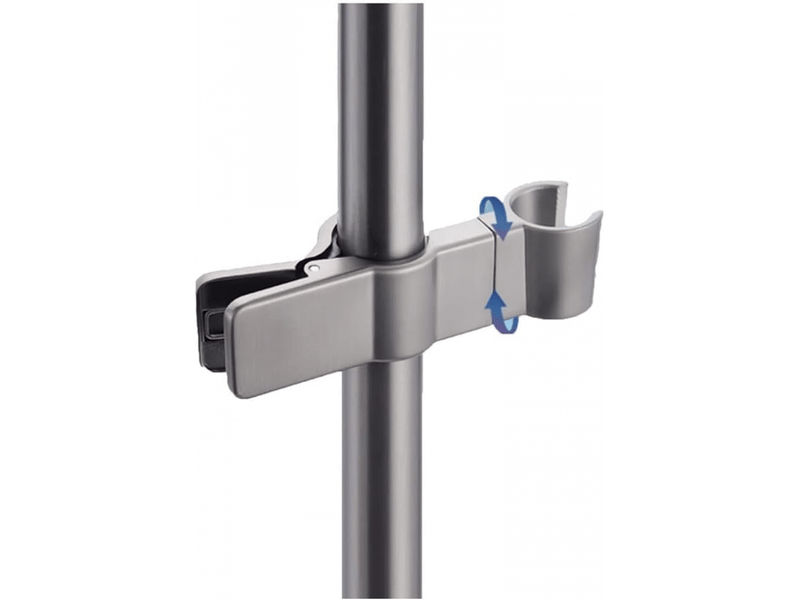 Support de douchette, 1 pièce, support de pommeau de douche, gris bronze, support de pommeau de douche, sans perçage, réglable à 35° - Conforama D