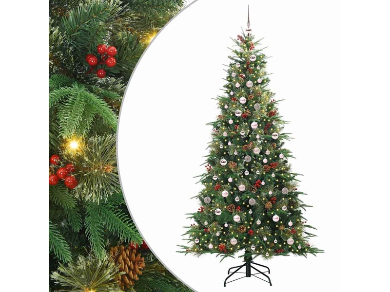  Sapin de noël - arbre de noël artificiel à branches articulées vert 240 cm  - Conforama A