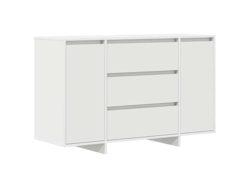  Buffet - bahut - meuble de rangement avec tiroir blanc 120 x 41 x 75 cm bois d'ingénierie  - Conforama A