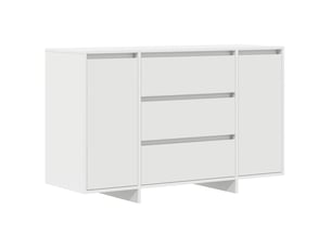Buffet - bahut - meuble de rangement avec tiroir blanc 120 x 41 x 75 cm bois d'ingénierie