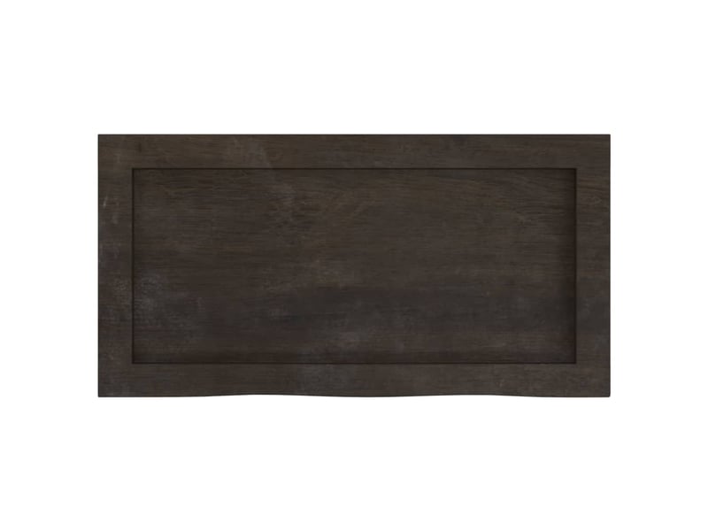  Comptoir de salle de bain, plan de travail marron foncé bois massif traité cf65858  - Conforama C