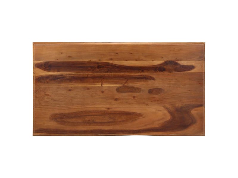 Table basse rectangulaire | table de salon 110x60x40 cm bois massif d'acacia  - Conforama D