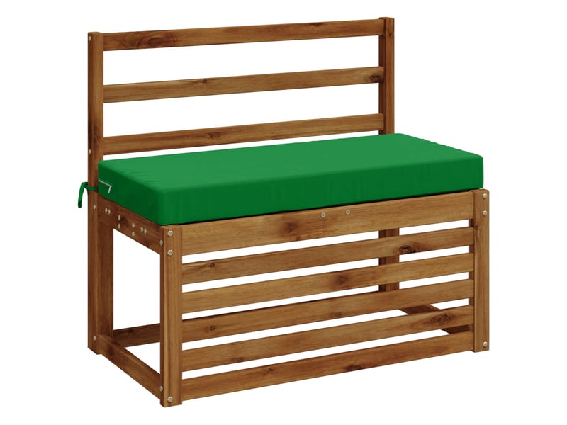 Lot de 2 coussins de banc, coussins d'assise soest 100 % polyester vert cf57540 - Conforama C