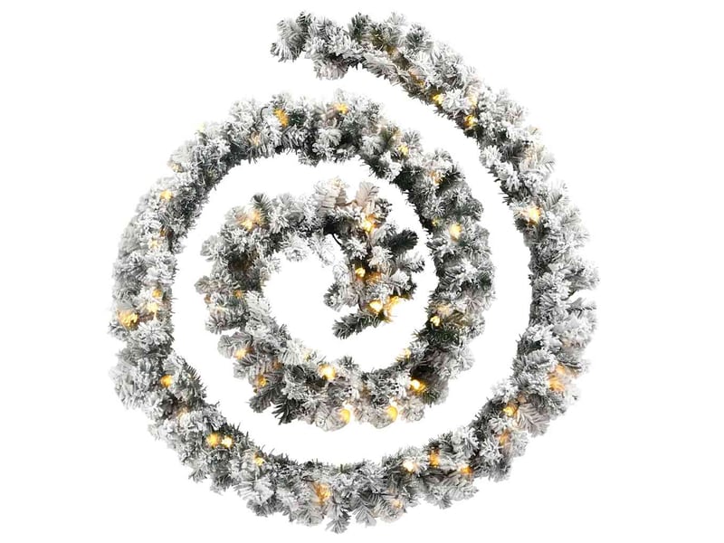  Guirlande de noël avec lumières led vert 20 m pvc  - Conforama C