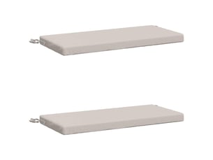 Lot de 2 coussins de banc, coussins d'assise soest 100 % polyester blanc cf57043