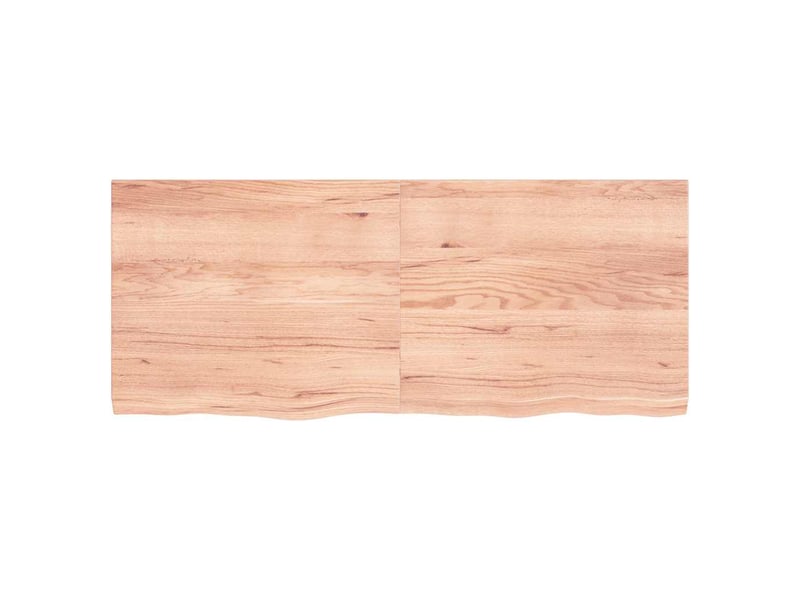  Comptoir de salle de bain, plan de travail marron 120x50x(2-4) cm bois traité cf65787  - Conforama D