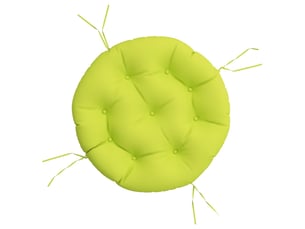 Coussin rond, coussin d'assise vert vif ø 60 x11 cm tissu oxford cf56636
