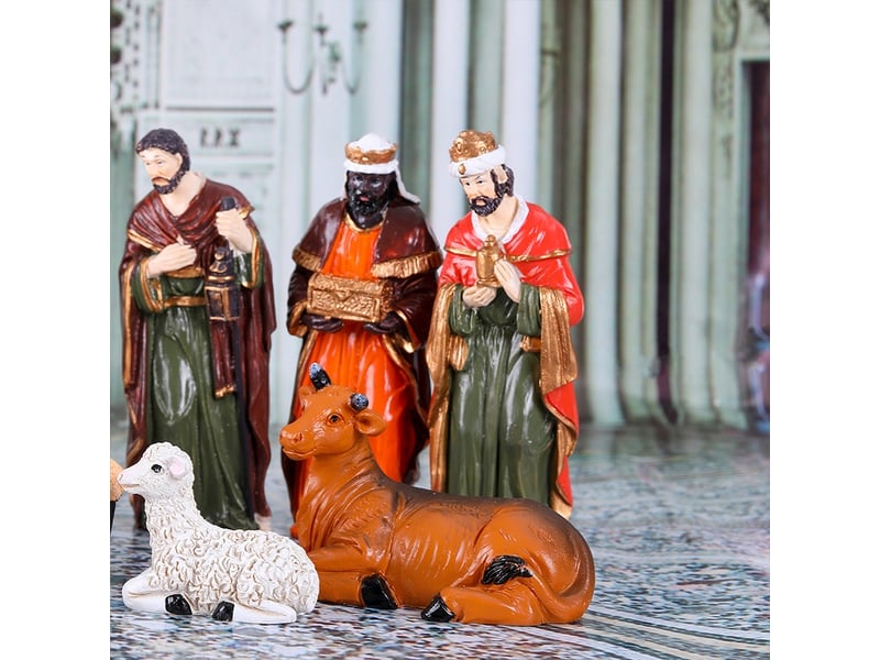  Générique 11 figurines de crèche de noël  nativité  - Conforama D