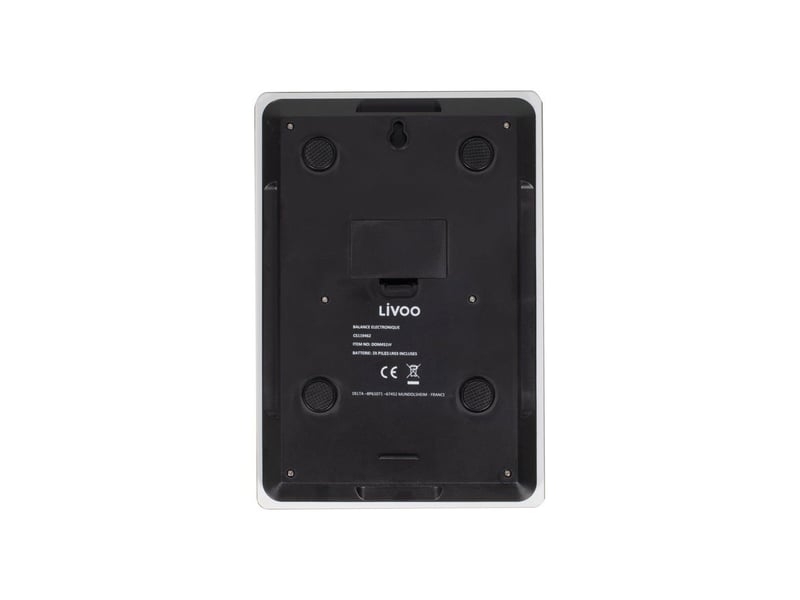  Balance de cuisine electronique ultra fine dom451w verre 5 kg lcd tare blancnoir LIV1710891821087 - Conforama C