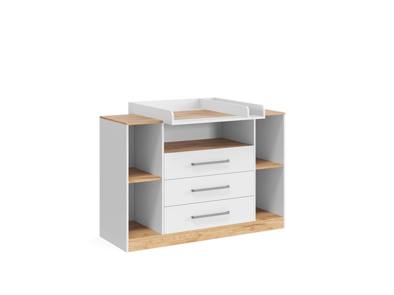  Vicco commode à langer, blancchêne doré, 138.3x93cm  - Conforama A