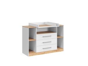 Vicco commode à langer, blancchêne doré, 138.3x93cm