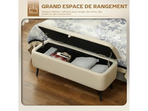 Banquette lit convertible couchage Occasionnel beige
