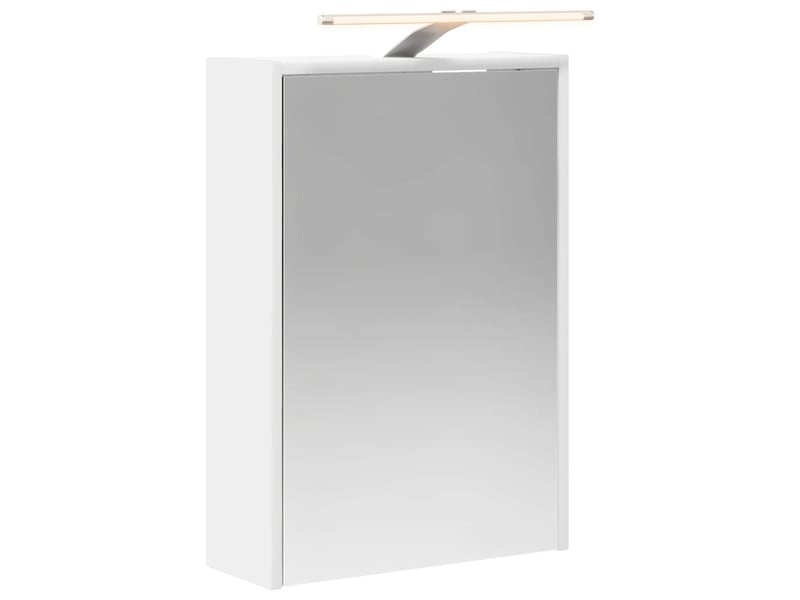  Armoire miroir salle de bain, meuble de rangement blanc 43x16x62.5 cm shl4154  - Conforama A