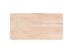 Comptoir de salle de bain, plan de travail 100x60x4 cm bois massif non traité cf65719