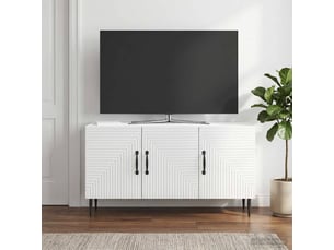 Meuble tv coloris blanc 99 cm <strong></strong>  <strong></strong>