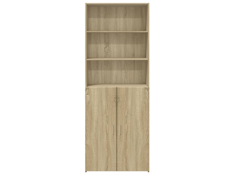  Buffet haut - bahut - meuble de rangement chêne sonoma 70x42,5x185 cm bois d'ingénierie  - Conforama C