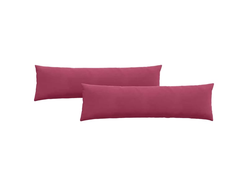  Lot de 2 coussins de canapé, coussins décoratifs bordeaux 145 x 40 cm cf59027  - Conforama A