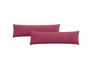 Lot de 2 coussins de canapé, coussins décoratifs bordeaux 145 x 40 cm cf59027