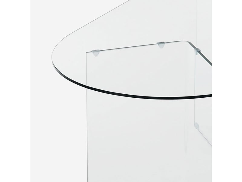  Bureau en verre transparent dakar 130  - Conforama E