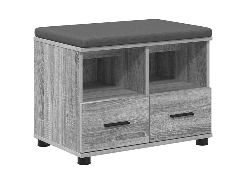  Banc d'entrée, banc interieur gris sonoma 60x38x46 cm  - Conforama A