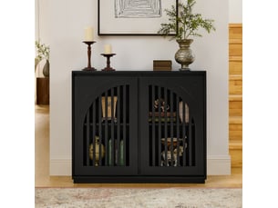 Buffet 2 porte(s) DESMIU 4071298405477 - 99.06 cm coloris noir