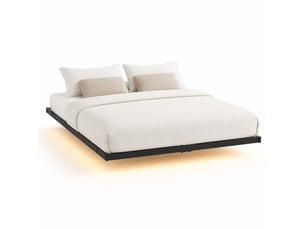 Lit simple 120x200cm coloris noir