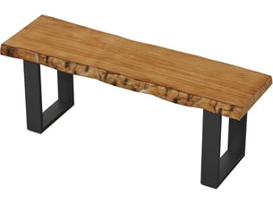 Banc  coloris marron <strong>TRIBESIGNS</strong> <strong></strong> - 120 cm