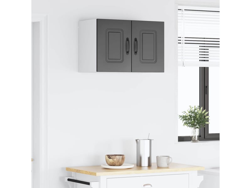  Meuble mural de cuisine | armoire de cuisine noir 60x31x40cm shl2459  - Conforama D