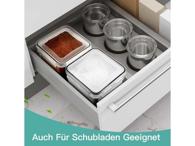  Boite rangement cuisine sans bpa pour farine sucre cereales pâtes lot de 2  5.2l  - Conforama D