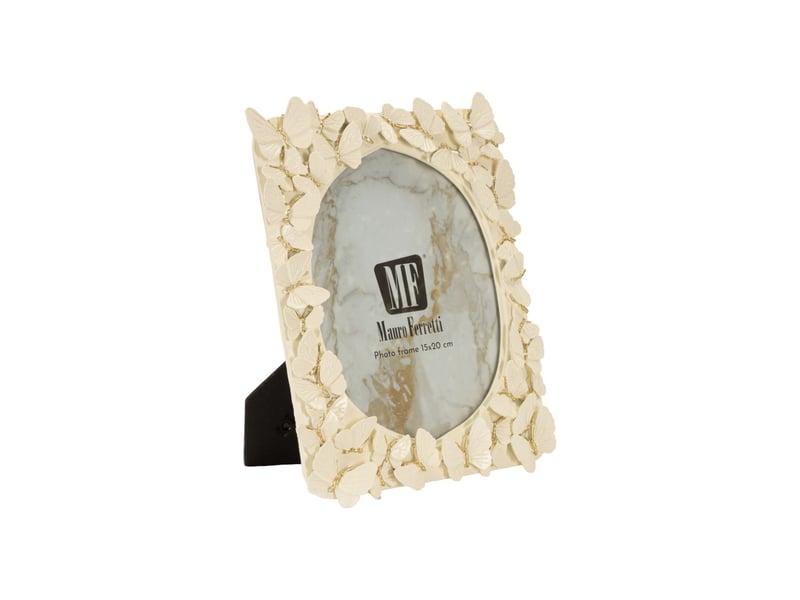  Cadre photo papillons farfalla 15x20cm crème  - Conforama A