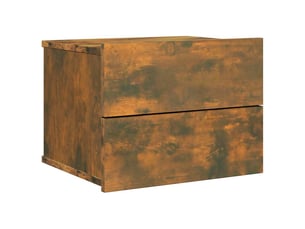 Table de chevet - cabinet de chevet - table de nuit chêne fumé 40x30x30 cm bois d'ingénierie