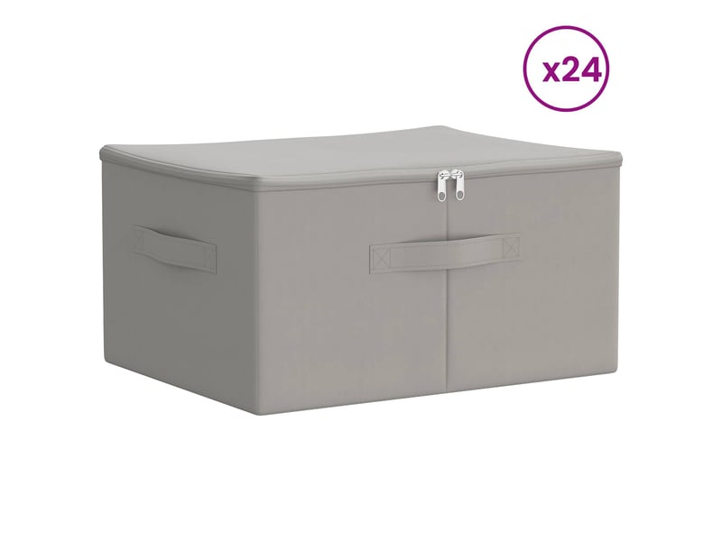  Boîte de rangement 24 pcs tissu intissé 50x30x25 cm 37,5 l shl45987  - Conforama C