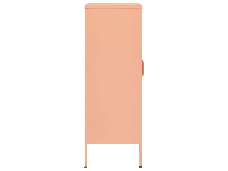  Armoire de rangement, rangement bureau rose 80x35x101,5 cm acier shl1520  - Conforama E
