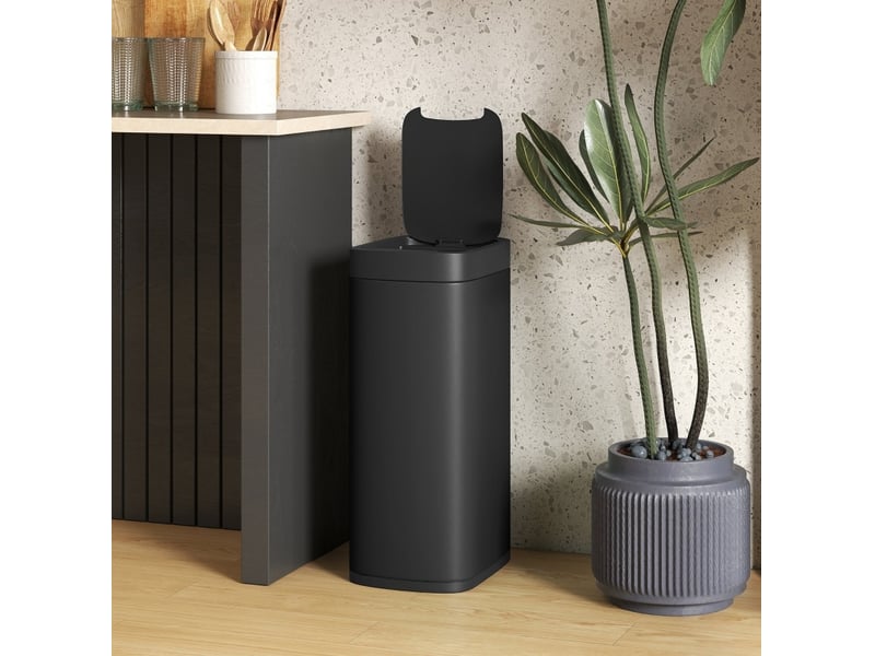  Poubelle de cuisine 50 l à capteur sans contact noire  - Conforama B